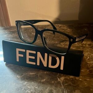 Fendi Glossy Black Eyewear